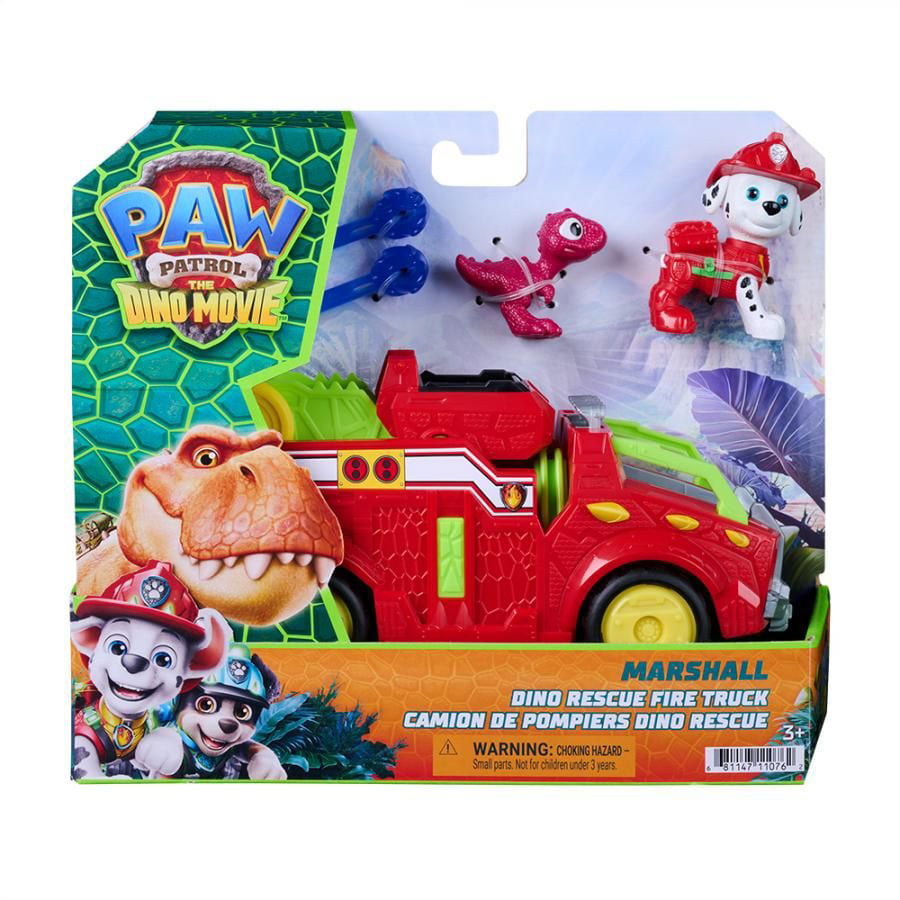 Ігровий набір Paw Patrol Дінокіно: Рятувальний автомобіль, з водієм Маршал, від 3 років, 5 деталей (SM97236/6075757)